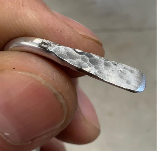 hammerhead mini snake hook with hand-hammered flat aluminium tip for small snake handling